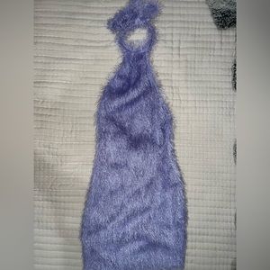 fringe lavender dress